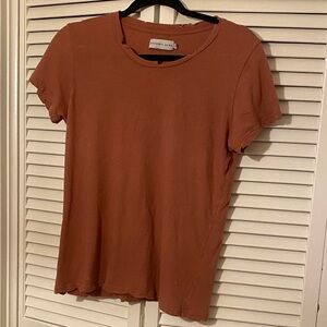 Sincerely Jules Short Sleeve Tee in Rust